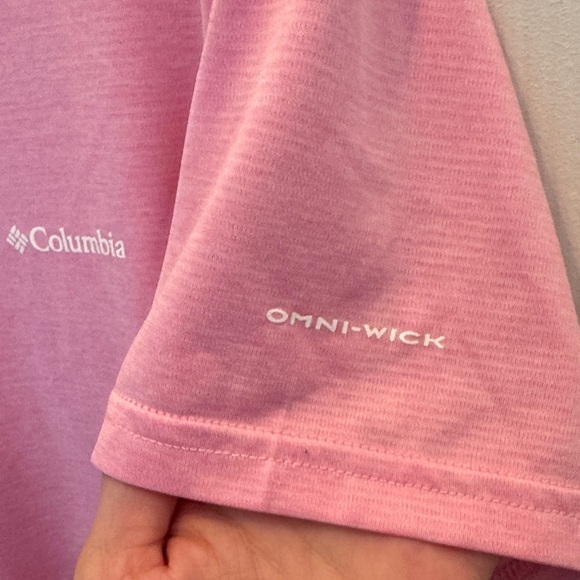 Columbia Soft Pink Crew Neck Tee - Picture 3 of 6